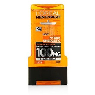 LOREAL Men Expert Shower Gel - Hydra Energetic (For Body, Face &amp; Hair) Size: 300ml/10.1oz