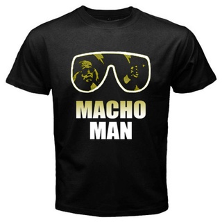 เสื้อยืดครอปเสื้อยืด พิมพ์ลาย Macho Man Randy Savage สําหรับผู้ชายS-5XL