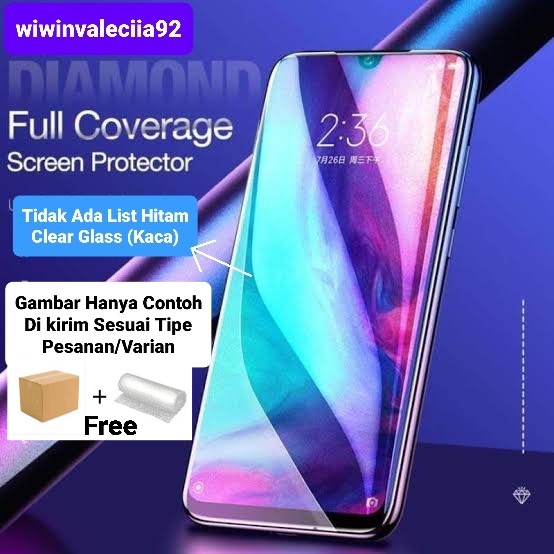 LAYAR ( Anti-Crash / Scratch ) กระจกนิรภัย No LIST Clear VIVO Y51A /Y53S /Y51-2020 /S1 /S1PRO /Z1-PR