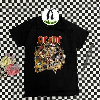 เสื้อยืดวินเทจวง AC DC แฟชั่นวินเทจยุค 90 ราคาถูก