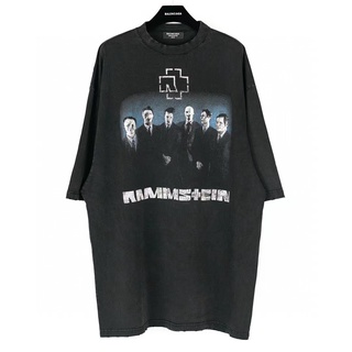 [S-5XL]เสื้อยืดแขนสั้น พิมพ์ลายวง B-alenciaga