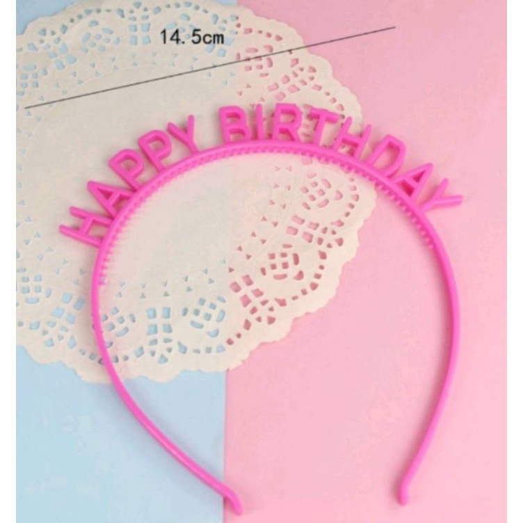 ที่คาดผมHappy Birthday มีหลายสี - รูปที่ 3