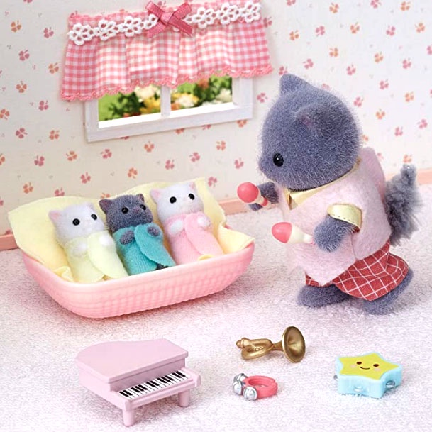 🌈😻 พร้อมส่ง 😻 Sylvanian Families Persian Cat Triplet แท้ มือ 1 ซิลวาเนียน แมวเปอร์เซีย แฝด 3 JP - รูปที่ 2