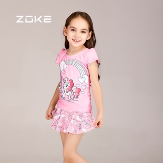 Zoke x My Little Pony ชุดว่ายน้ําเด็กผู้หญิง สีชมพู ทูพีช 119504222