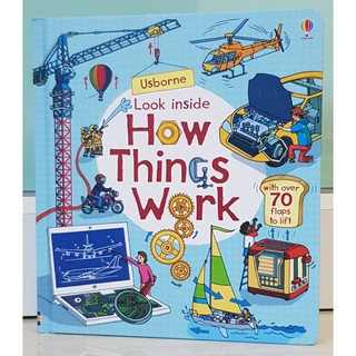 Look inside How things work เหมาะสำหรับ 4 ขวบ+  Board book กระดาษแข็งทุกหน้า with flaps