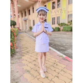 ชุดพยาบาลเด็ก เซ็ต 6 ชิ้น 💉แถมฟรีป้ายชื่อโลหะ 💉แบรนด์ Nangta Shop ชุดอาชีพในฝัน ชุดอาชีพเด็ก