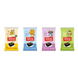 Kakao Friends Korean Seaweed 8 x 2g.  สาหร่ายเกาหลีดั้งเดิม ควังชอนคิม แพ็ค 4ซอง ซองละ 2 กรัม