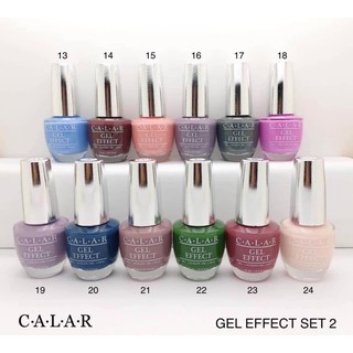 สีเจลไม่ต้องอบ สีกึ่งเจล (2) Calar Gel Effect Nail Color ยาทาเล็บ คาล่าร์ สีทาเล็บ