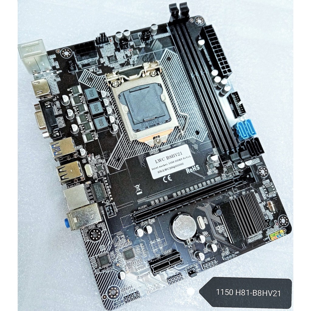 Mainboard 1150 (H81-B8HV2) เมนบอร์ด LWC (Longwell) /USB3.0/SATA III/M.2