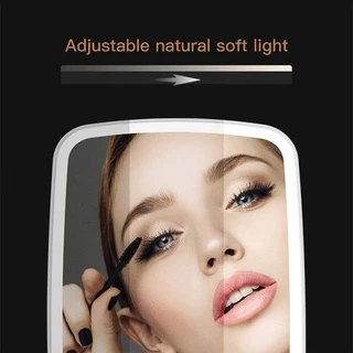 JORDAN JUDY LED Lighted Makeup Mirror กระจกแต่งหน้า กระจกแต่งหน้ามีไฟ พกพาสะดวก พับได้