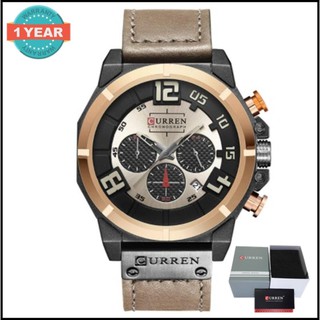 Curren นาฬิกาข้อมือผู้ชาย เท่ห์สปอร์ต Chronograph สายหนัง รุ่น C8287