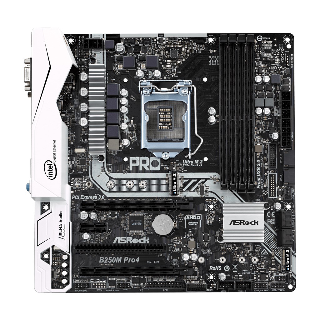 MAINBOARD (เมนบอร์ด) 1151 ASROCK B250M PRO4 พร้อมส่ง