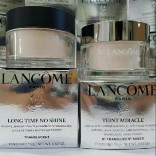 Lancome 15g 2รุ่น เค้าเตอร์ 2,000฿ ขายเพียง 1,599฿ ค่าส่ง65฿ มี2สูตรดังนี้.. 1แพคเกจขายแป้งฝุ่น Lancome 15g 2รุ่น เค้าเต