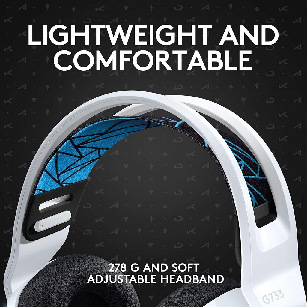 logitech g733 lightspeed wireless gaming headset with suspension headband
