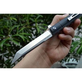 มีดพับ มีดพก Folding pocket knife FORESAIL FS0519 พรีเมี่ยม เหล็ก DC53 ใบ 5" Liner lock, Ceramic ball bearing ด้าม G10