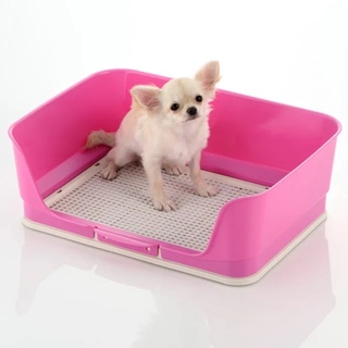 Richell Training Low - Step Toilet, safety pink กระบะทรายแมว สีชมพู