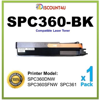 ตลับโทนเนอร์ SPC360-BK เทียบเท่าสําหรับเครื่องพิมพ์ Ricoh Spc360Dnw Spc360Sfnw Spc 360 360DNW 360SFNW