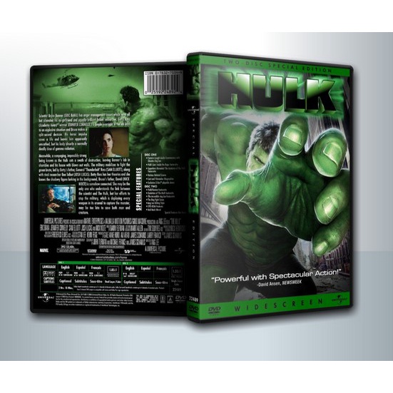 [ DVD Movie มีปก+สกรีนแผ่น-ไม่มีกล่อง ] THE HULK เดอะฮัล์ค มนุษย์ตัวเขียวจอมพลัง ( 1 DVD )