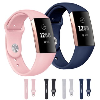 สายนาฬิกา ซิลิโคน สำหรับ Fitbit Charge 3 / Charge 4 Straps Fitbit Charge 4