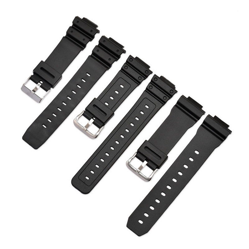 สายนาฬิกาข้อมือเรซิ่น กันน้ํา 16 มม. สําหรับ Casio G-shock DW-5600 6900 9052 Series