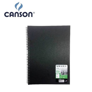 สมุดเสก็ตช์ปกดำ canson artbook 180 gsm