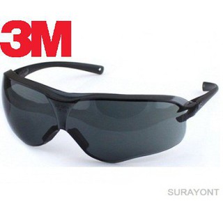 แว่นตา3M [แท้] แว่นตาเซฟตี้  แว่นตานิรภัย ป้องกัน UV99.9% [จัดส่งสินค้าทุกวัน] สีใส - สีชา - สีดำ MXiy