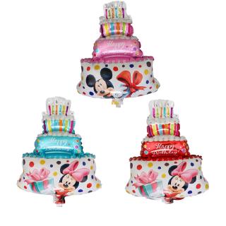 ลูกโป่งฟอยล์ลายการ์ตูน Mickey Minnie สำหรับตกแต่งบ้าน