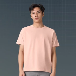 [3 ตัวเพียง 690.-] GQ Smart T-Shirt เสื้อยืดสมาร์ททีเชิ้ต ผ้าสะท้อนน้ำ สีชมพูนู๊ด