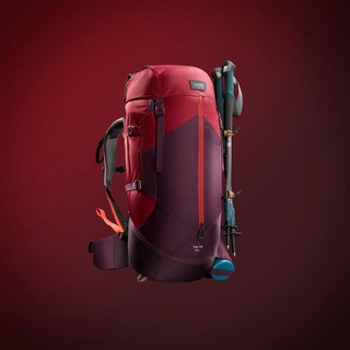 กระเป๋า Backpack 50 l เป้สะพายหลังผู้หญิงสำหรับเทรคกิ้งบนภูเขา Womens Mountain Trekking Backpack Trek100 Easyfit 50L