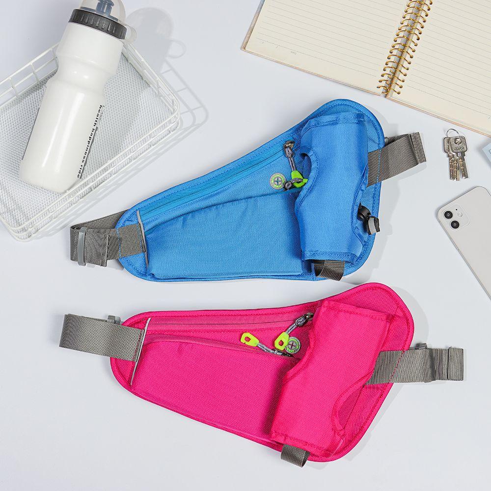 KOPIEWDX78 กีฬาเอวแพ็ค Breathable กลางแจ้งที่วางขวดน้ํา Hydration เข็มขัดแพ็คมัลติฟังก์ชั่ Travel Pack Jogging เข็มขัดกระเป๋า