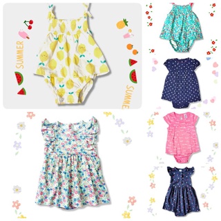 บอดี้เดรส  sunsuit ลูกสาวน่ารักๆ แบรนด์  Carters แท้