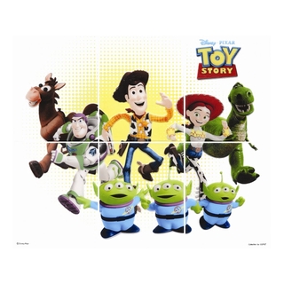 กระเบื้อง ชุดตกแต่ง ผนั งคอตโต้ ขนาด 8x10จำนวน6แผ่น-วู๊ดดี่แอนด์เฟรนToy Story