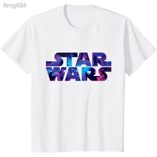 เสื้อยืดผ้าฝ้าย♗CX Star Wars โลโก้ Retro 90s Twinkling Stars เสื้อยืดเสื้อยืดขนาดใหญ่เสื้อ t สำหรับผู้ชายผู้หญิงเสื้อ vi