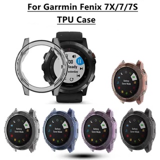 ใหม่ Garmin Fenix 7X/7/7S เคสกรอบ TPU นิ่ม ป้องกัน กันกระแทก สําหรับ Garmin Fenix 7X/7/7S