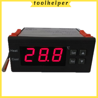 ตัวควบคุมอุณหภูมิดิจิตอล 10A 12V พร้อมเทอร์โมคัปเปิ้ล -40 ℃ ถึง 120 ℃