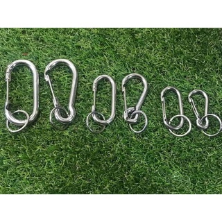 พวงกุญแจ คาราบิเนอร์ Carabiners สแน็ปลิงค์ Snaplink - สแตนเลส ตะขอเกี่ยว ทรงบอลลูน และ ทรงตัวโอ