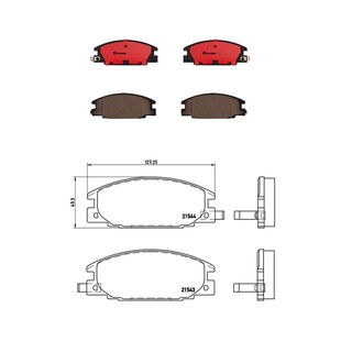 Brembo ผ้าเบรคหน้า ISUZU TFR 4x2 4x4, RODEO CAMEO DRAGON EYE ปี 1992-2002