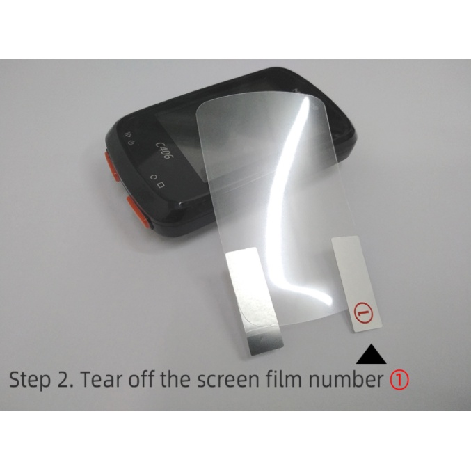 Magene C406 Case Bike Computer Silicone Cover Cartoon Rubber protective case + HD film (For magene C406 Cover) - รูปที่ 3