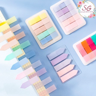 （M532）พร้อมส่ง Sticky note กระดาษโน๊ตคั่นหนังสือ เน้นข้อความแบบโปร่งใสสีพาสเทล โพสอิทพาสเทล โพสอิทสีฉูดฉาด