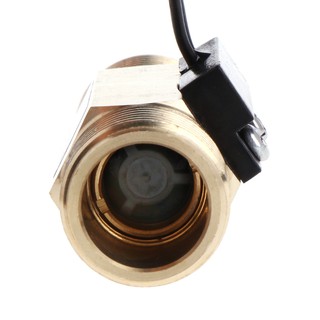 SELAN♥DC 250V G1/2" Water Flow Sensor Switch Meter Copper Liquid Flow Switch