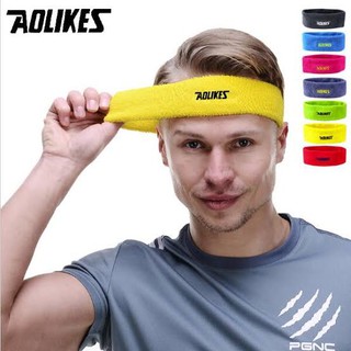 AOLIKES Head sweat สายรัดหัว ผ้าคาดหัว ผ้าคาดผม ที่รัดผม ที่รัดหัว ที่รัดศรีษะ ผ้าสวมศรีษะ กันเหงื่อ