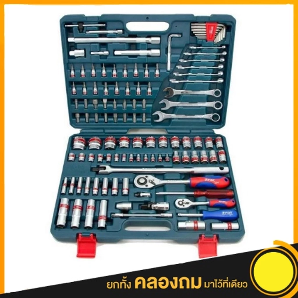 ชุดบล็อก FION 112ชิ้น ชุดบล็อกเอนกประสงค์ FION STAR 1/2'' + 1/4'' ชุดเครื่องมือ เครื่องมือช่าง ชุดใหญ่