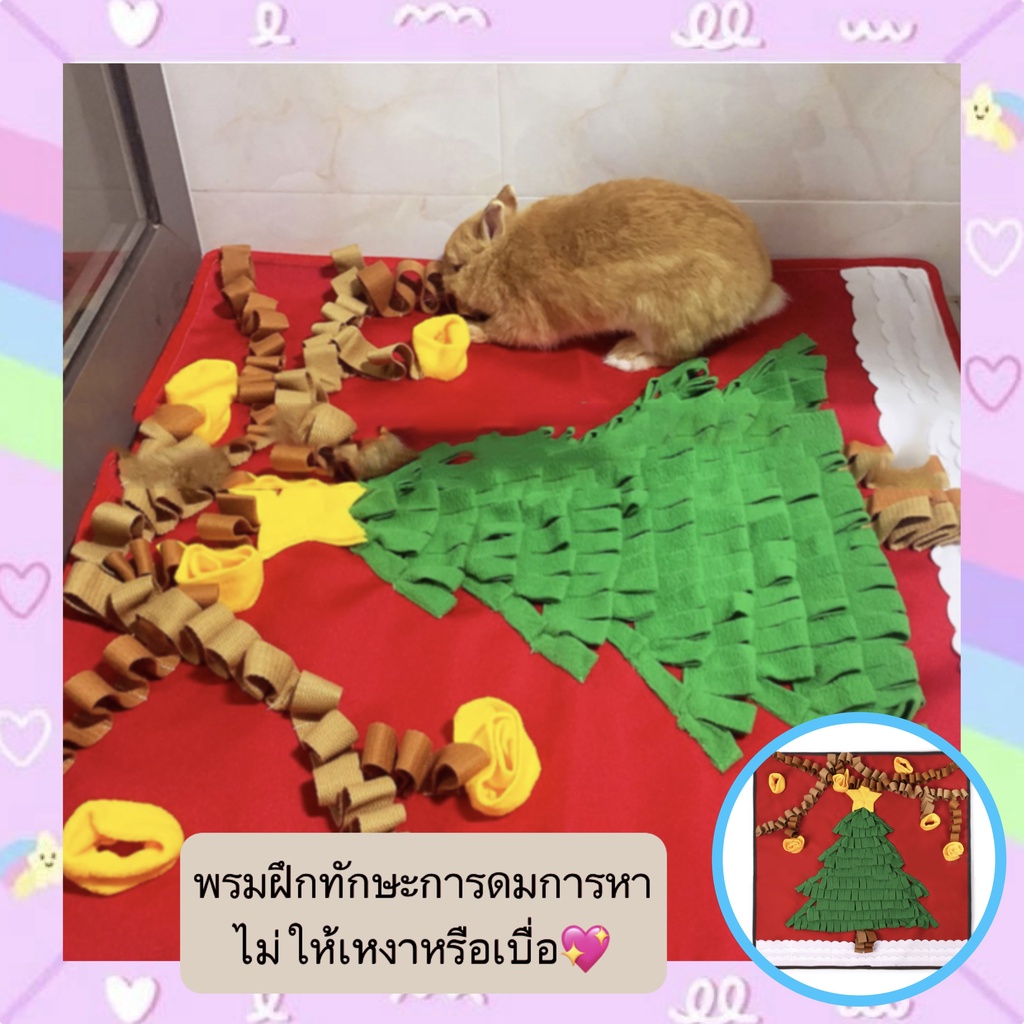 PP-290 พรมฝึกดมกลิ่นหาของสุนัขเล่นเองได้ ซ่อนขนมให้หา ฝึกทักษะการดมการหา ไม่ให้เหงาหรือเบื่อ ราคาถูก พร้อมส่ง🥳🐥👍🏻