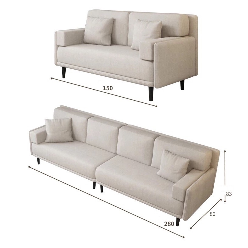 Cheesy Sofa โซฟาราคาถูก 2ที่นั่ง 3ที่นั่ง โซฟาคอนโด โซฟาสไตล์ญี่ปุ่น โซฟาน่ารัก  | Shopee Thailand
