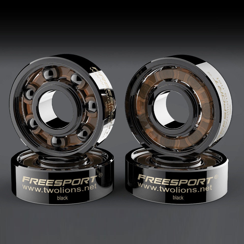 JAPY White Black Ceramic Speed Inline Skates Bearing 608zz 8*22*7mm