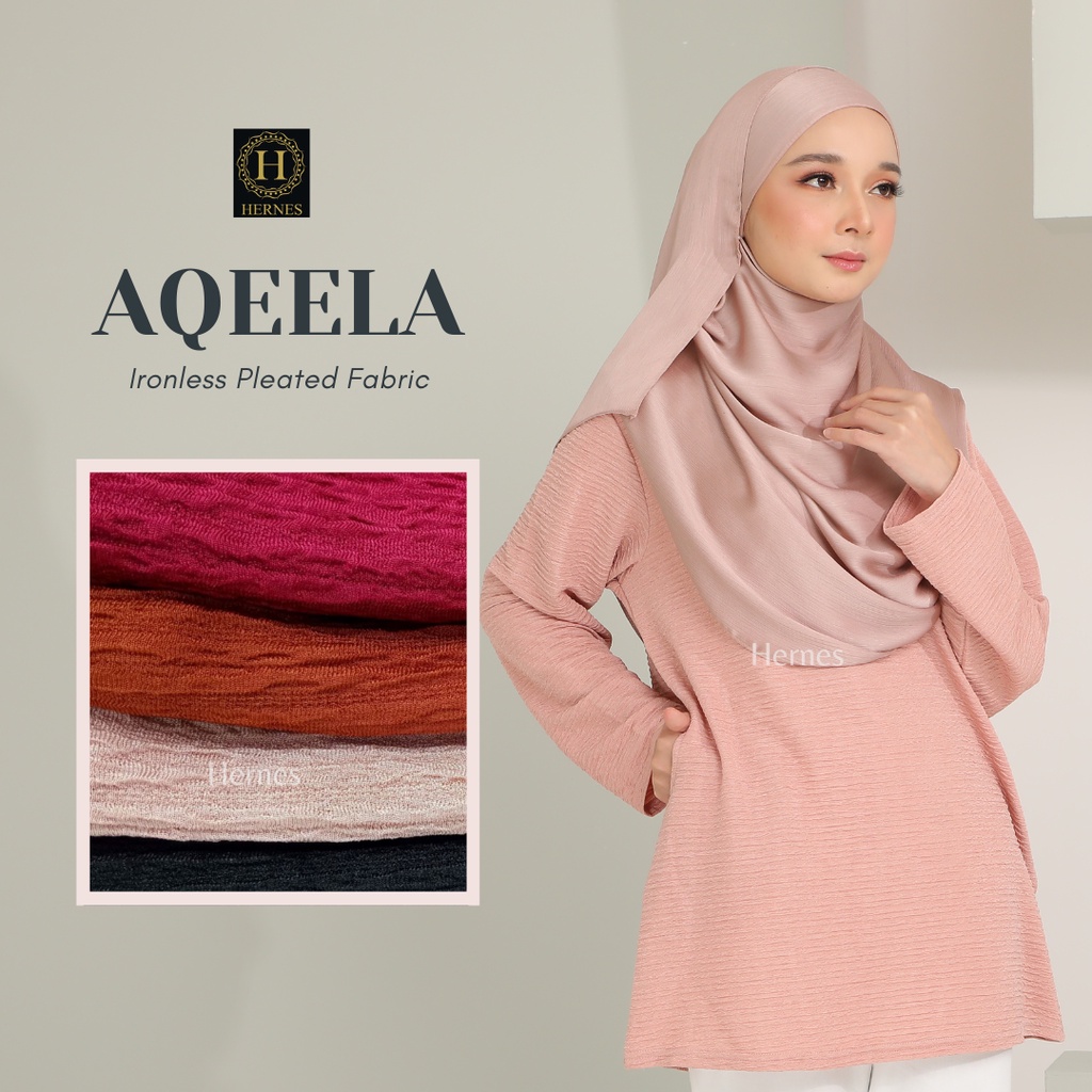 (CLEARANCE) HERNESS BLAUS AQEELA BLAUS TAK PERLU GOSOK BLAUS LABUH BLAUS SAIZ BESAR BLOUSE IRON BLOU