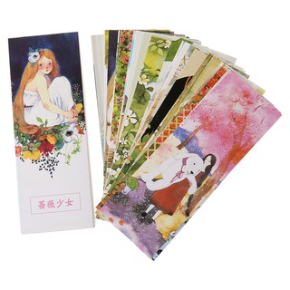 ที่คั่นหนังสือกระดาษโน๊ตลายดอกไม้ 30 ชิ้น