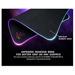 แผ่นรองเมาส์ Mouse PAD NUBWO GALAXY X93 RGB Size L 350x300mm. สินค้าประกัน 2 ปี แผ่นสั้น