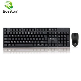 Bosston USB Keyboard and Mouse D5200 คีย์บอร์ด 💥รับประกันสินค้า 1 ปี💥