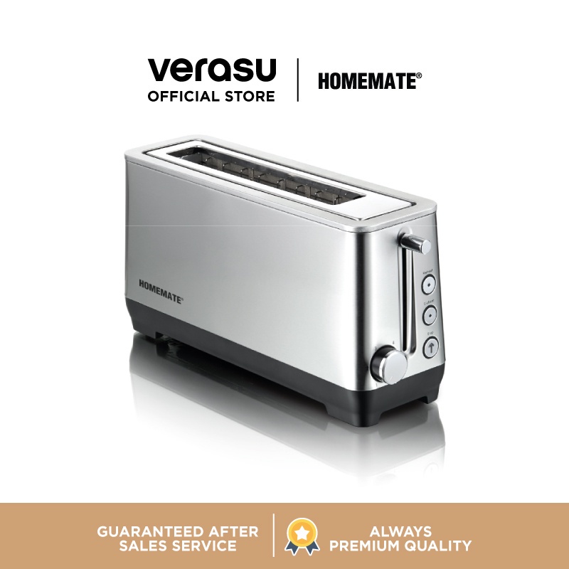 HOMEMATE เครื่องปิ้งขนมปังแผ่นยาว 1 ช่อง รุ่น HOM-231031